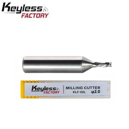 Keyless Factory Solid Carbide End Mill Cutter 2mm Replacement For 02LM For ILCO Futura Key Machines KLF-02L
